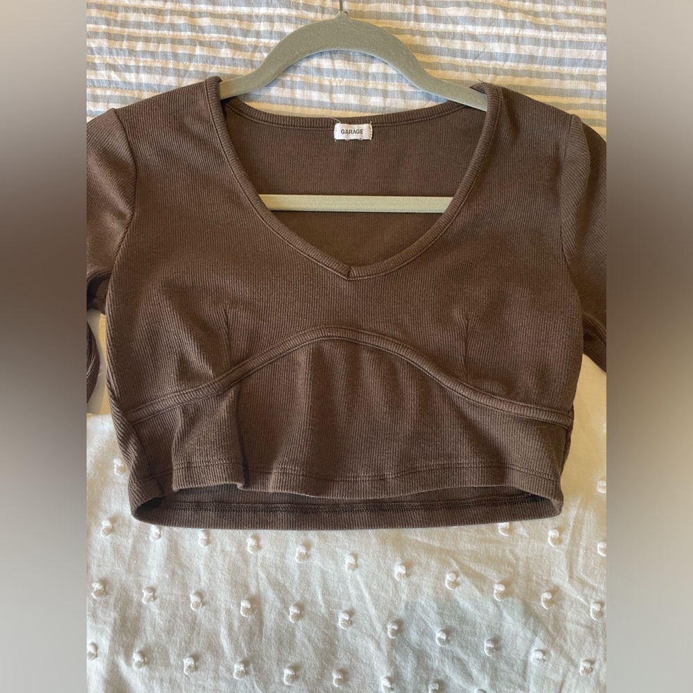 Garage cropped long sleeve